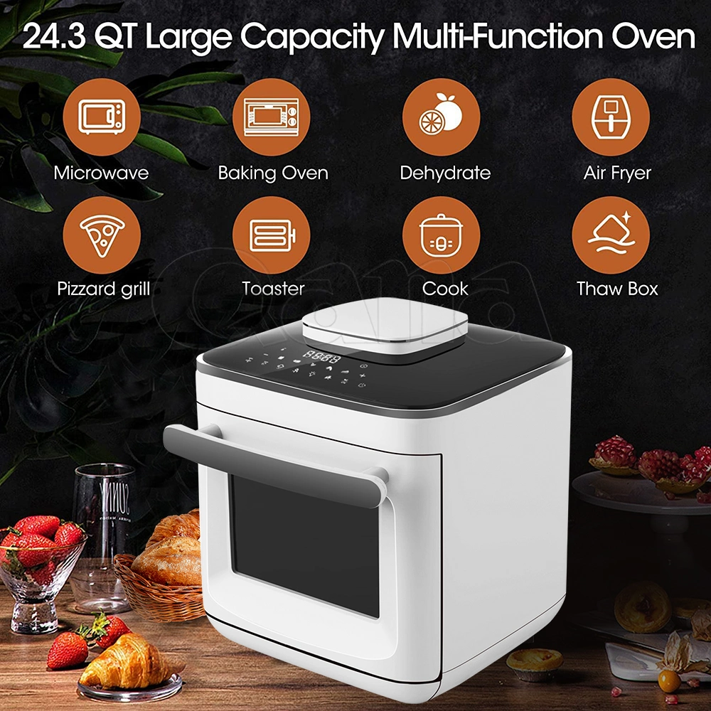 Qana All in One Toaster Oven + Air Fryer +Steam + Rice Cooker + Microwave Oven+ Food Dehydrator + Yogurt Machine + Disinfection Cabinet Steam Air Fryer Oven