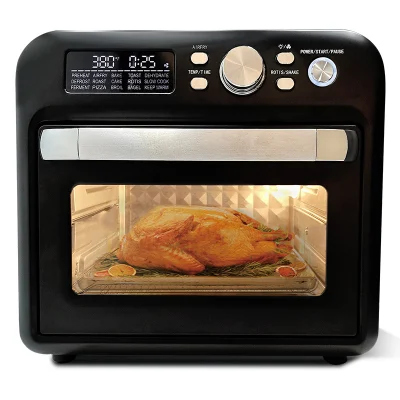 Fritadeira Forno 18L Digital Fritadeira Forno Tudo em Uma Máquina Visual Multifuncional Atacado Doméstico Serviço OEM